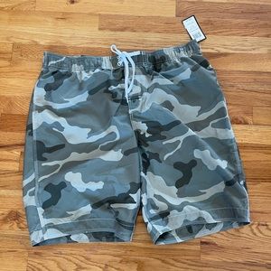 GMX Sport Olive Camo Swim Shorts in 2X